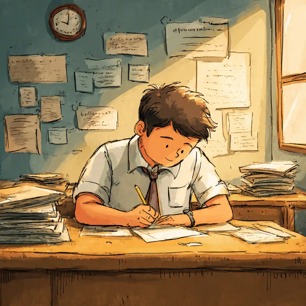 Application for Leave to Principal Due to Father’s Illness | Formal Leave Letter